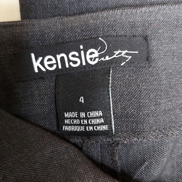 Charcoal Grey Wide Leg Palazzo Pants Size 4 Brand Kensie Pretty - Picture 5 of 10